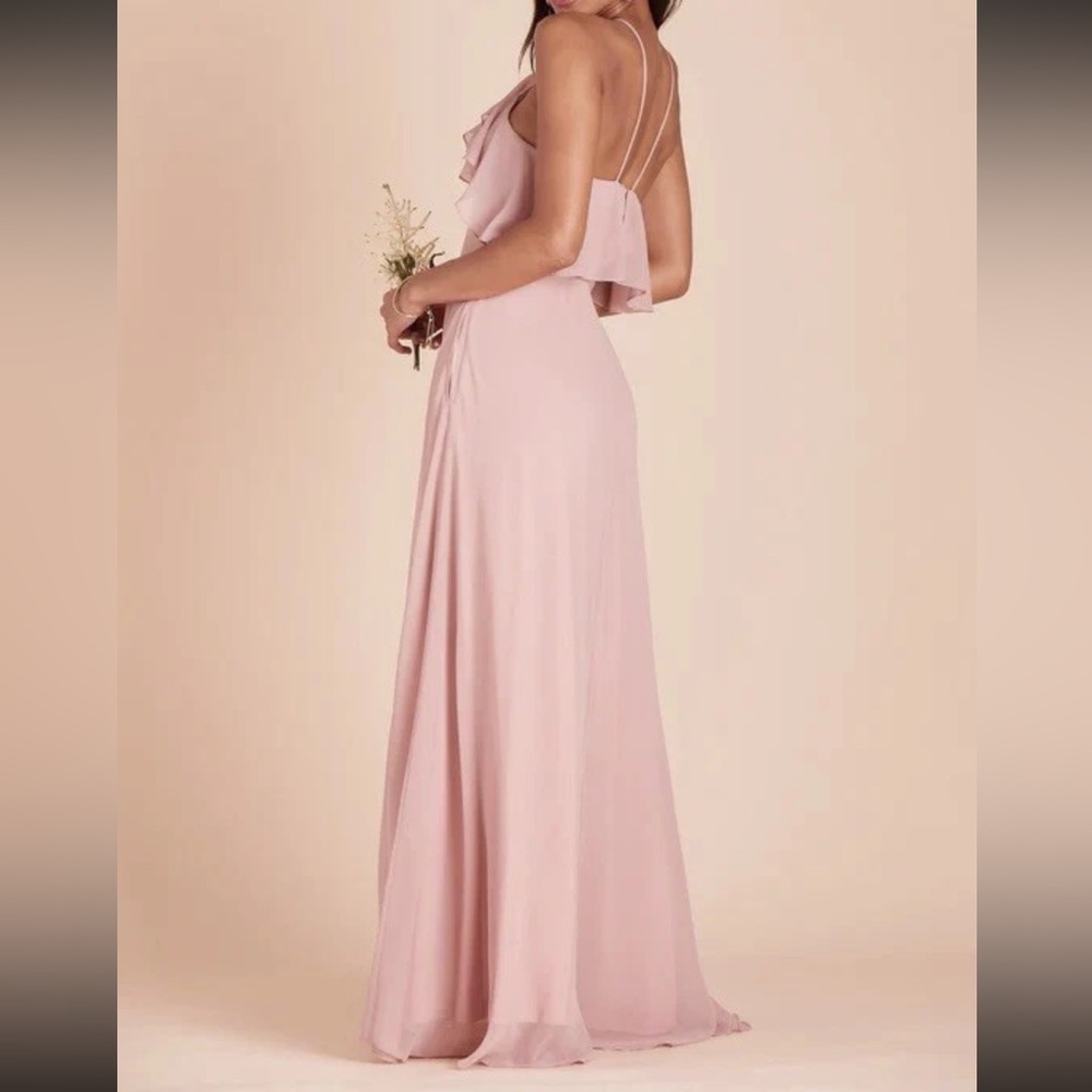 NEW Birdy Grey JULES DRESS CHIFFON DUSTY ROSE MEDIUM NWT - Picture 3 of 11